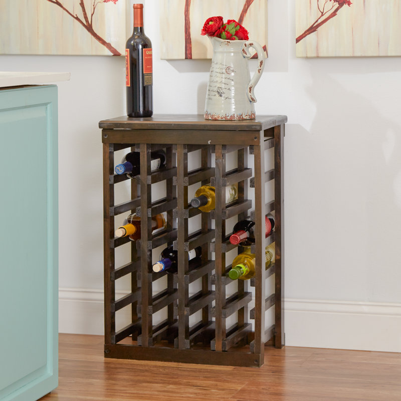 Alcott Hill Garris 24 Bottle Floor Wine Bottle Rack & Reviews Wayfair